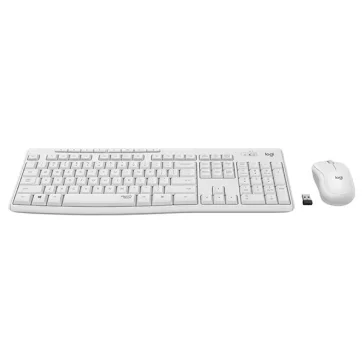   Billentyűzet + egér vezeték nélküli LOGITECH MK295 Silent HUN 2,4 Ghz fehér