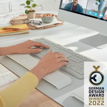   Csuklótámasz billentyűzethez LEITZ Ergo Cosy állítható magasságú világosszürke
