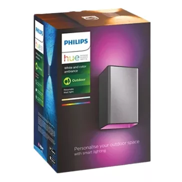   Lámpa kültéri fali PHILIPS Hue Resonate White and Color Ambiance ezüst