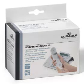 Tisztítókendő DURABLE telefonhoz nedves 50 darabos