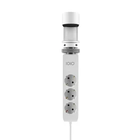   Kábel hosszabbító IOIO asztalhoz rögzíthető 3 aljzat 1,5m, 2xUSB-A, 1xUSB-C fehér