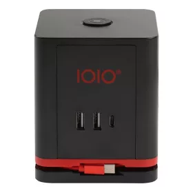   Kábel hosszabbító IOIO 3 aljzat 1,5m, 2xUSB-A, 1xUSB-C fekete