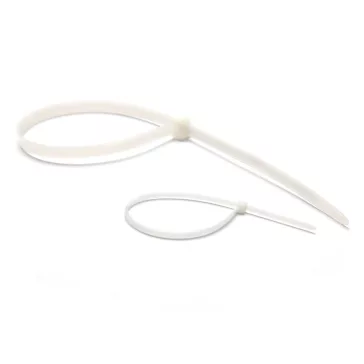   Kábelkötegelő-gyorskötöző ENTAC 100mm x 2,5mm fehér 50 darabos