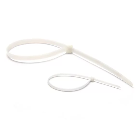 Kábelkötegelő-gyorskötöző ENTAC 100mm x 2,5mm fehér 50 darabos Kábelkötegelő-gyorskötöző ENTAC 100mm x 2,5mm fehér 50 darabos