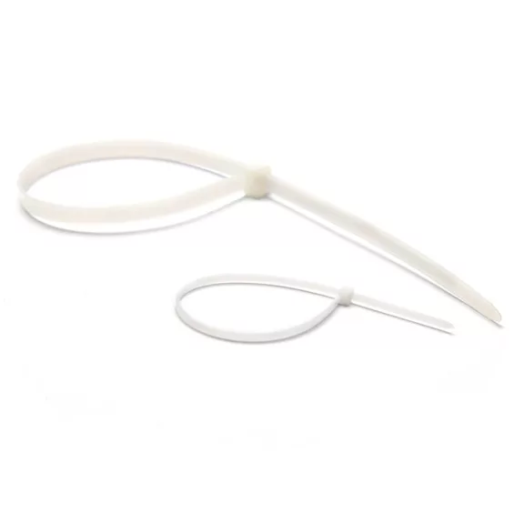 Kábelkötegelő-gyorskötöző ENTAC 200mm x 2,5mm fehér 50 darabos Kábelkötegelő-gyorskötöző ENTAC 200mm x 2,5mm fehér 50 darabos