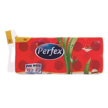 Toalettpapír PERFEX Soft & Light 3 rétegű 10 tekercses