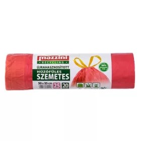   Szemeteszsák MAZZINI 25L újrahasznosított húzófüles 20 darabos