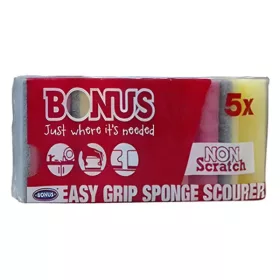   Mosogatószivacs BONUS Eco formázott 9,5x7,1x4,5cm 5 darabos