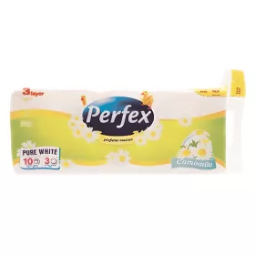   Toalettpapír PERFEX Soft & Light 3 rétegű 10 tekercses kamilla