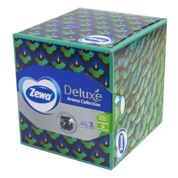   Papírzsebkendő ZEWA Deluxe 3 rétegű 60 darabos dobozos Aroma Collection