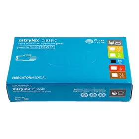   - Gumikesztyű egyszer használatos latex púdermentes fehér M 8 100 darabos