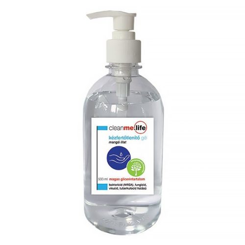 CLEANME_LIFE Kézfertőtlenítő gél CLEANME.LIFE pumpás mangó 500 ml