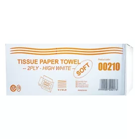   - Kéztörlő hajtogatott 21x21 cm ("V") H3 150 lap fehér 2 rétegű 20/doboz