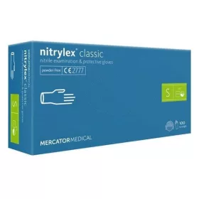   - Gumikesztyű egyszer használatos nitril púdermentes kék S 7 100 darabos