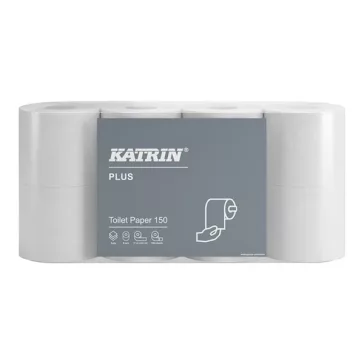  Toalettpapír KATRIN 3 rétegű 150 lap 100% cell hófehér 8 tekercses