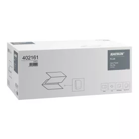   Kéztörlő hajtogatott KATRIN Plus Zig Zag ("V") S 22x21 cm 200 lap 100% cell hófehér 1 rétegű 20 darab/karton