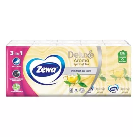   Papírzsebkendő ZEWA Deluxe Spirit of Tea 3 rétegű 10x10 darabos