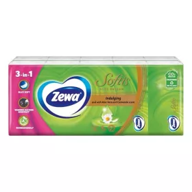   Papírzsebkendő ZEWA Softis Aloe Balsam 4 rétegű 10x9 darabos
