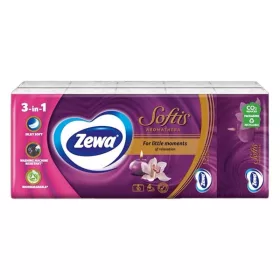   Papírzsebkendő ZEWA Softis Aromathera 4 rétegű 10x9 darabos
