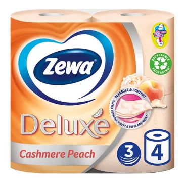   Toalettpapír ZEWA Deluxe Cashmere peach 3 rétegű 4 tekercses