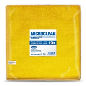   Törlőkendő mikroszálas BONUS microCLEAN HoReCa HACCP 40x40 cm sárga 10 darabos