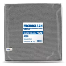   Törlőkendő mikroszálas BONUS microCLEAN HoReCa HACCP 40x40 cm szürke 10 darabos
