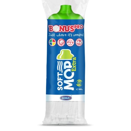 Felmosó pótfej BONUS SoftMop extra HoReCa HACCP 160 g zöld