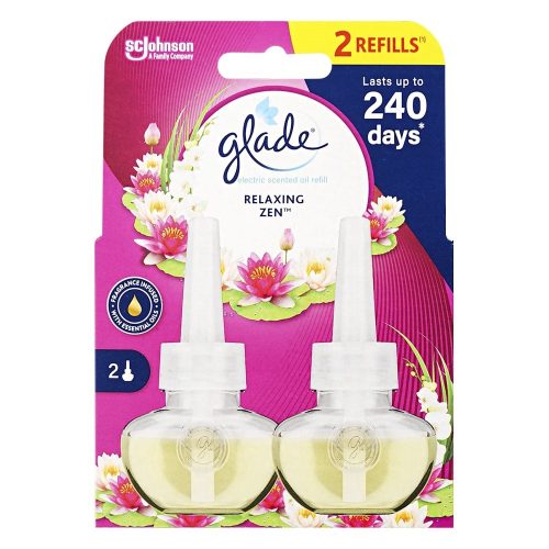 Elektromos légfrissítő utántöltő GLADE japán kert 2x20 ml