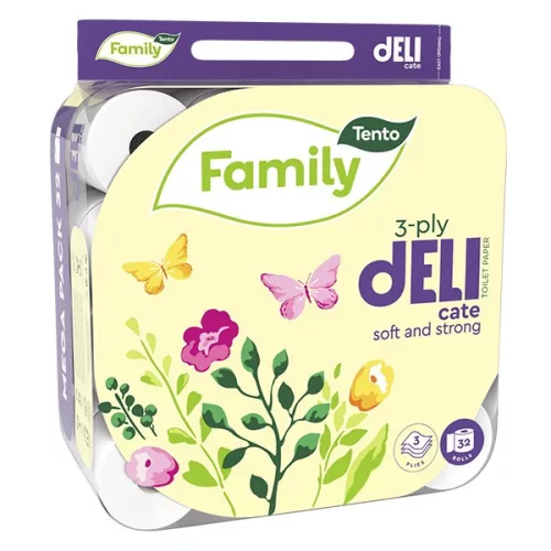 Toalettpapír TENTO Deli fehér 32 tekercses 3 rétegű