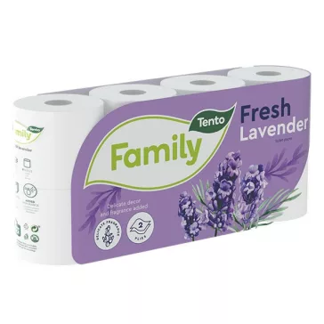   Toalettpapír TENTO Family fresh lavender lila 2 rétegű 8 tekercses