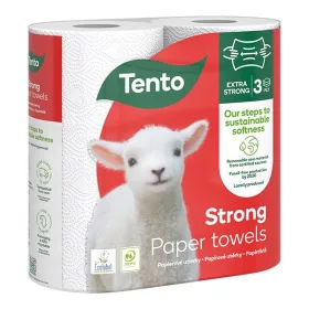   Kéztörlő tekercses háztartási TENTO Strong 2 tekercses 3 rétegű