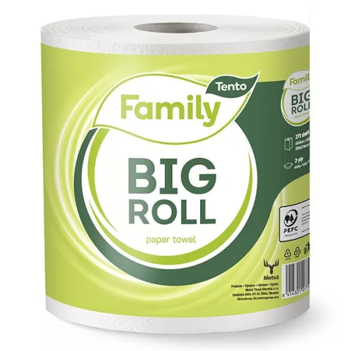 Kéztörlő tekercses háztartási TENTO Big roll 60m 1 tekercses  2 rétegű