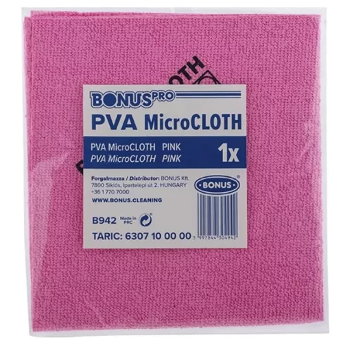 Törlőkendő mikroszálas BONUS pro PVA microloth Bioactive 39x36cm piros