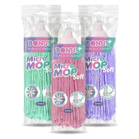 Felmosó pótfej BONUS Soft csavaros pasztell színek 175 g