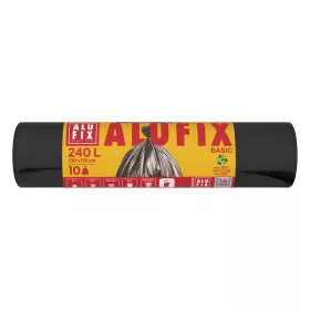 Szemeteszsák ALUFIX 240L 20 mikronos ECO fekete 10 darabos