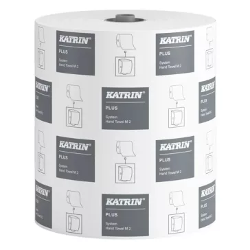   Kéztörlő tekercses KATRIN Plus System Towel 19 cm 150 m 2 rétegű fehér
