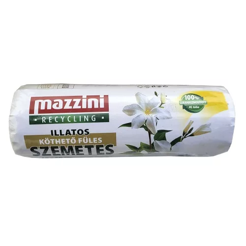 Szemeteszsák MAZZINI illatosított virágos húzófüles 49x60 cm 35L 20 darabos