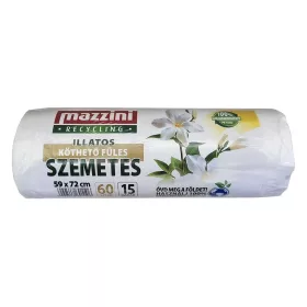   Szemeteszsák MAZZINI illatosított virágos húzófüles 59x72 cm 60L 15 darabos