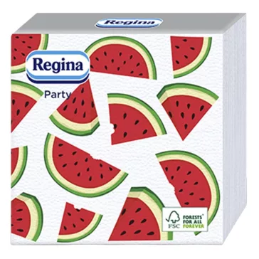   Szalvéta REGINA Party 1 rétegű 30x30 cm 1/4 hajtogatott 45 lapos vegyes mintás