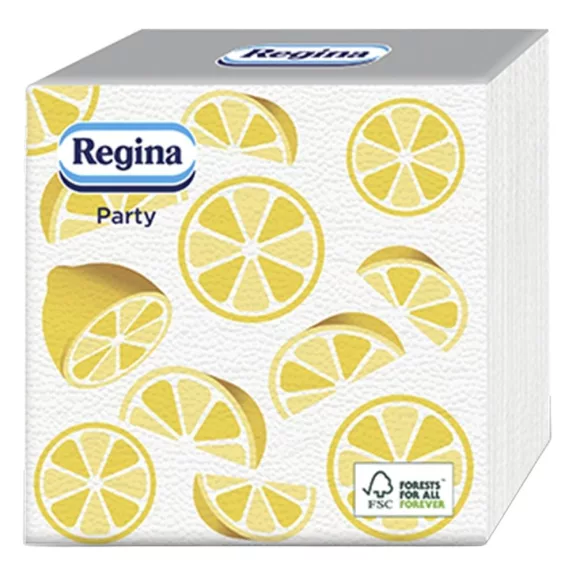 Szalvéta REGINA Party 1 rétegű 30x30 cm 1/4 hajtogatott 45 lapos vegyes mintás Szalvéta REGINA Party 1 rétegű 30x30 cm 1/4 hajtogatott 45 lapos vegyes mintás