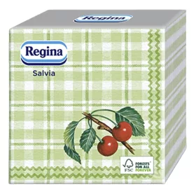   Szalvéta REGINA Salvia 1 rétegű 33x33 cm 1/4 hajtogatott 30 lapos