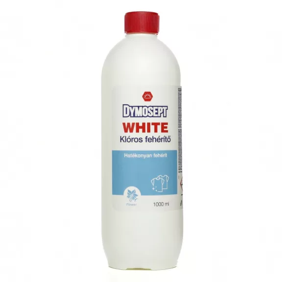 Fehérítő folyadék DYMOSEPT White klóros virág illattal 1L Fehérítő folyadék DYMOSEPT White klóros virág illattal 1L