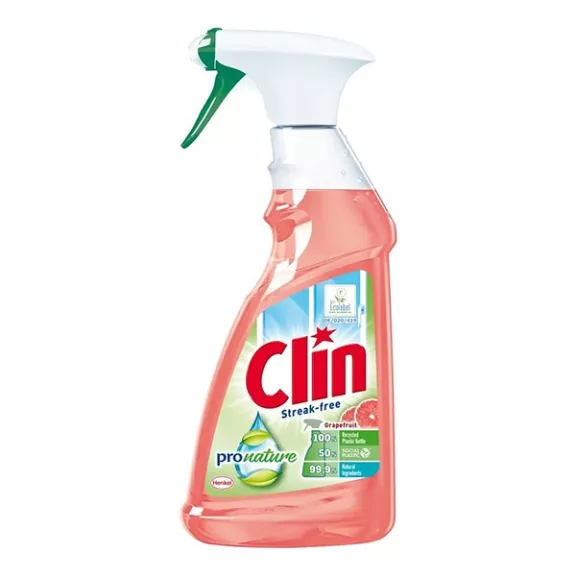 Ablaktisztító szórófejes CLIN ProNature Grapefruit 500 ml Ablaktisztító szórófejes CLIN ProNature Grapefruit 500 ml