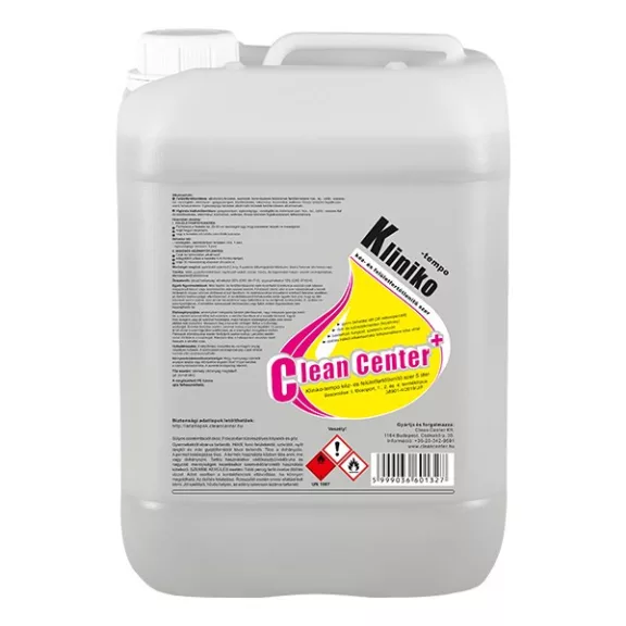 Fertőtlenítőszer utántöltő CLEAN CENTER Kliniko-tempo kéz és felület 5L Fertőtlenítőszer utántöltő CLEAN CENTER Kliniko-tempo kéz és felület 5L