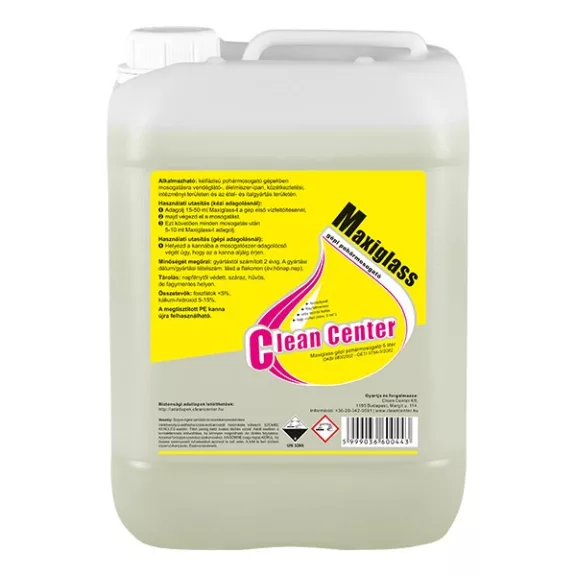 Mosogatószer gépi CLEAN CENTER Maxiglass pohármosogató 5L Mosogatószer gépi CLEAN CENTER Maxiglass pohármosogató 5L