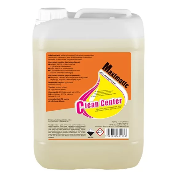 Mosogatószer gépi CLEAN CENTER Maximatic 5L Mosogatószer gépi CLEAN CENTER Maximatic 5L