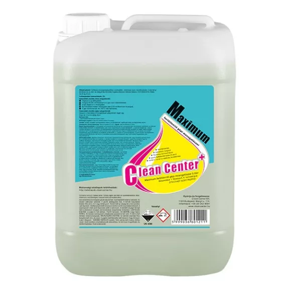 Mosogatószer gépi CLEAN CENTER Maximum fertőtlenítő hatású 5L Mosogatószer gépi CLEAN CENTER Maximum fertőtlenítő hatású 5L
