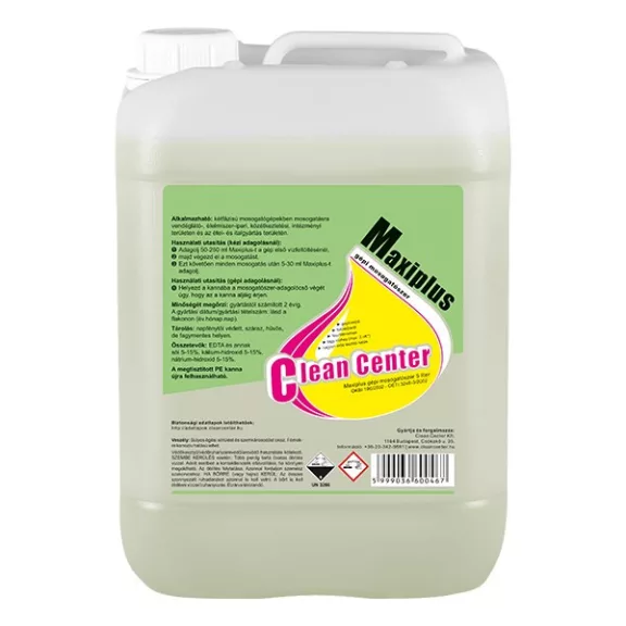 Mosogatószer gépi CLEAN CENTER Maxiplus 5L Mosogatószer gépi CLEAN CENTER Maxiplus 5L