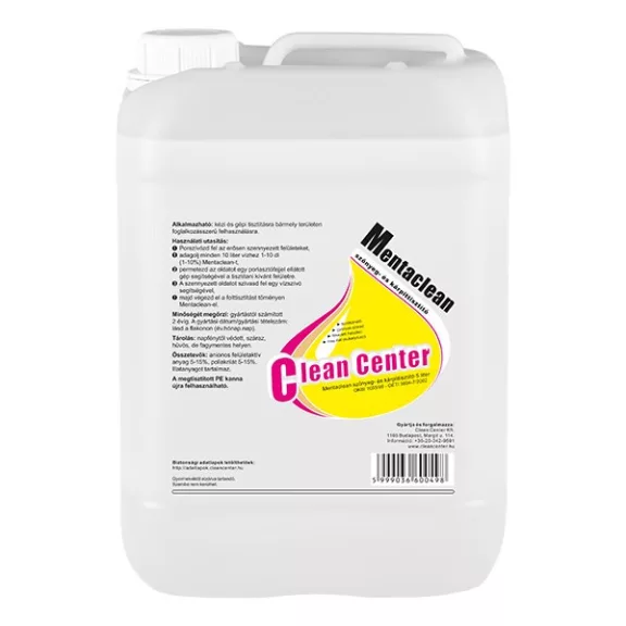 Szőnyegtisztító CLEAN CENTER Mentaclean 5L Szőnyegtisztító CLEAN CENTER Mentaclean 5L