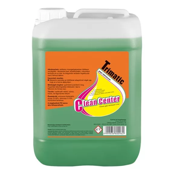 Mosogatógép öblítőszer CLEAN CENTER Trimatic 5L Mosogatógép öblítőszer CLEAN CENTER Trimatic 5L